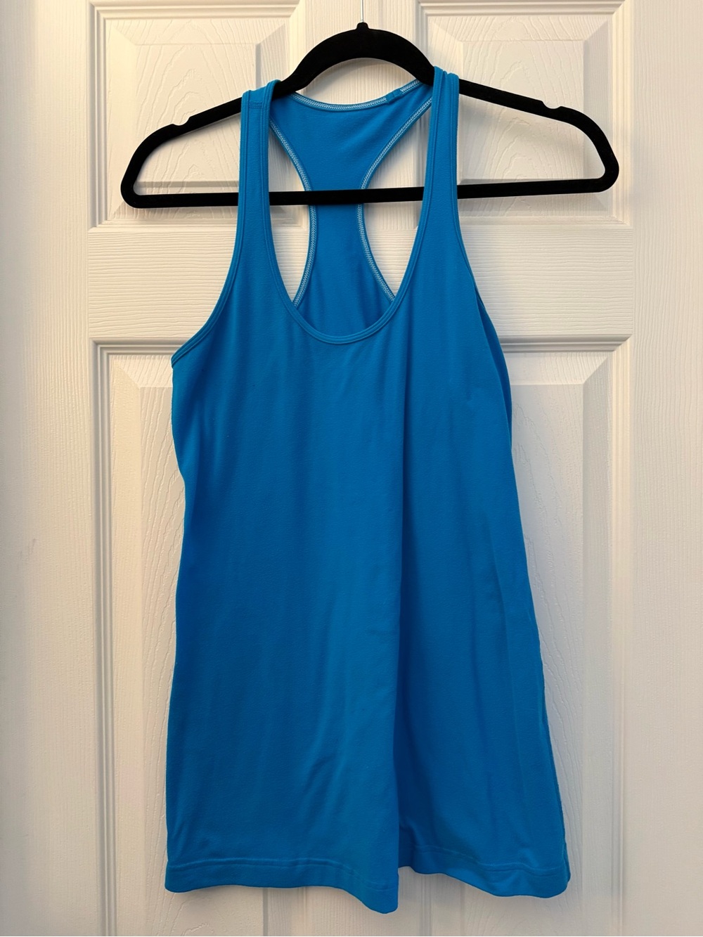 lululemon athletica Bright Blue Cool Racerback Tank Top Size 8-10 - Picture 3 of 3